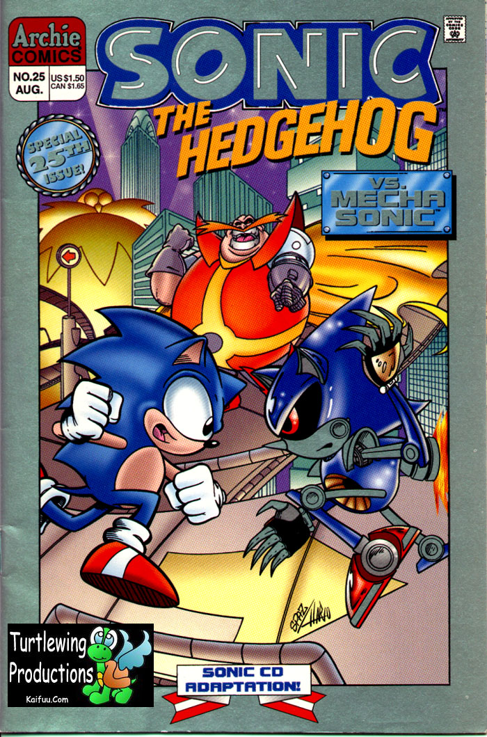 Sonic - Archie Adventure Series August 1995 Cover Page